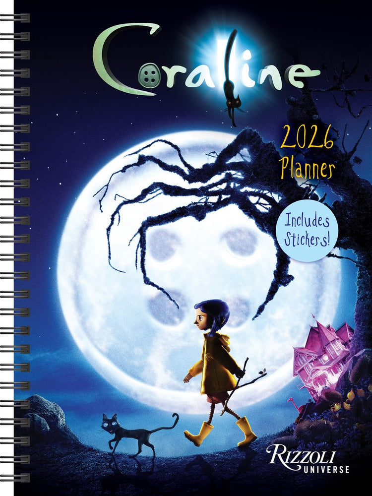 Rizzoli universe coraline 2026 planner calendar (includes stickers)