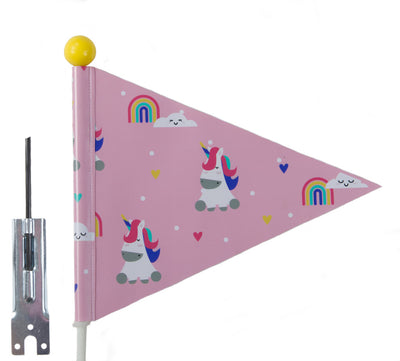 Beveiligingsvlag Pexkids Unicorn Pink met eenhoornprint