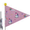 Beveiligingsvlag Pexkids Unicorn Pink met eenhoornprint