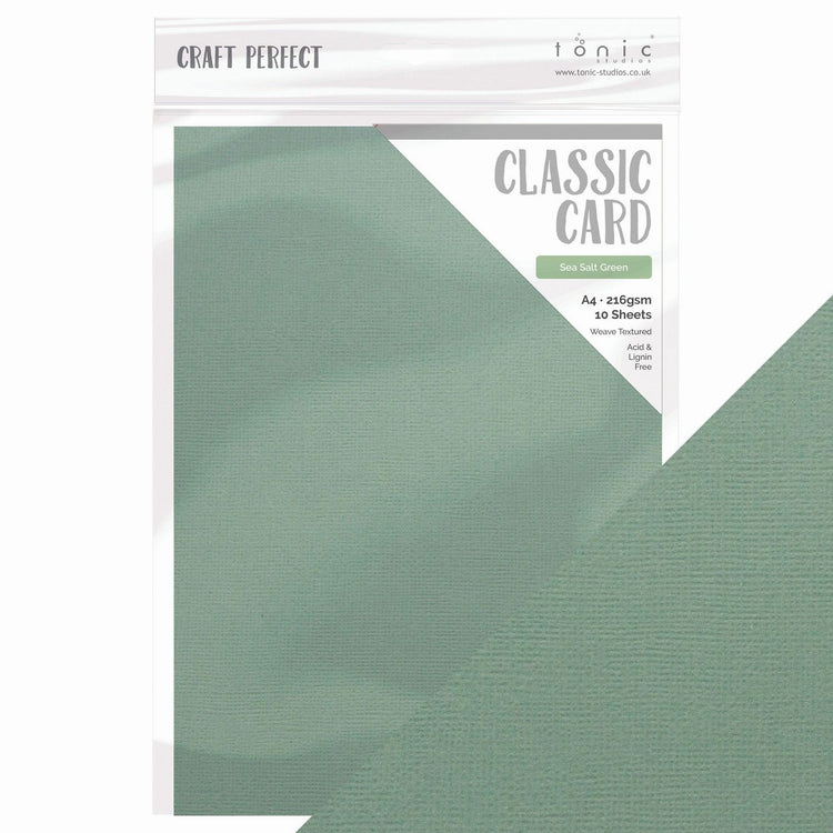 Craft perfect by tonic studios craft perfect • spring meadow classic card sea salt green