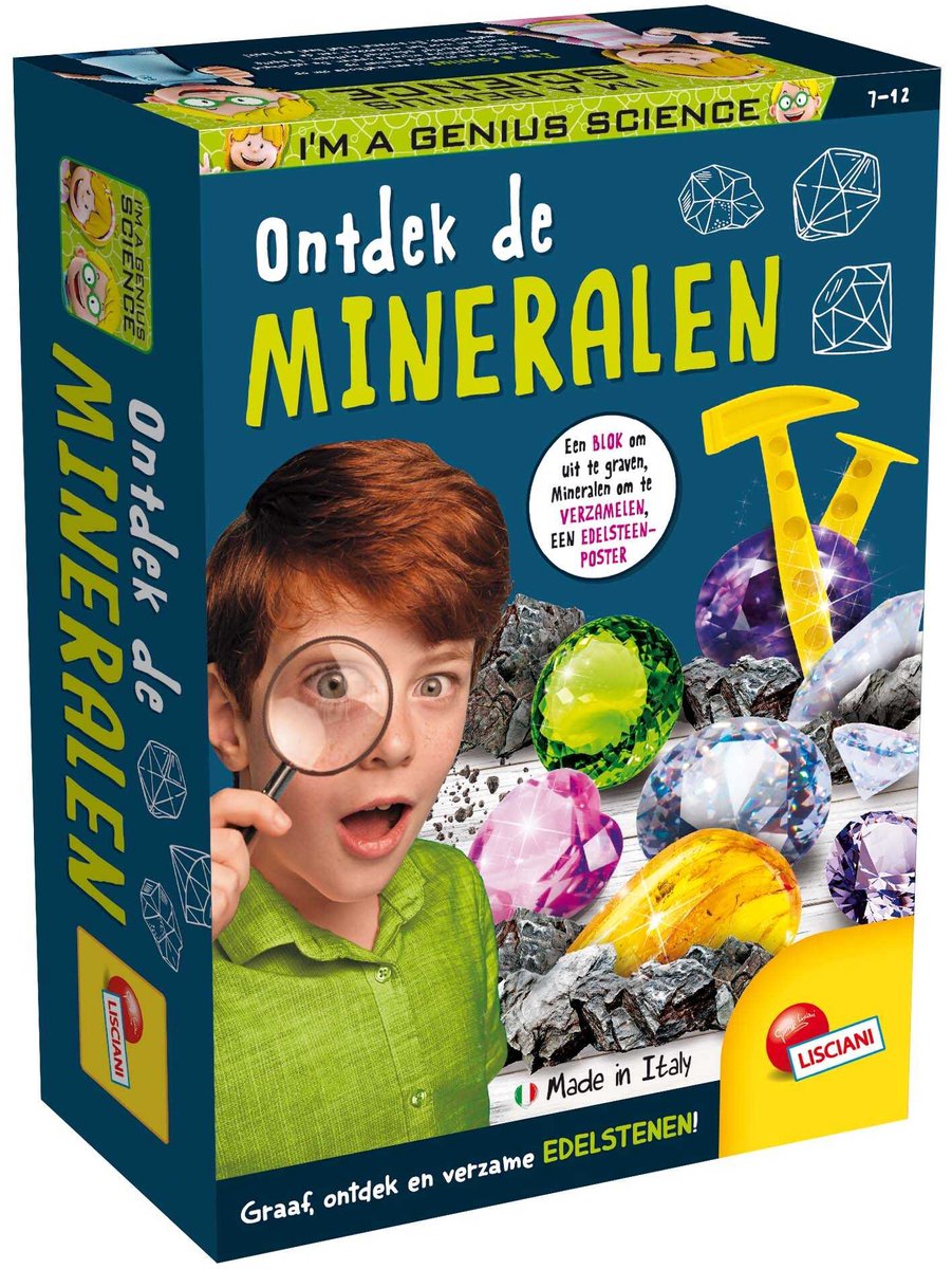 Lisciani i'm a genius pocket science- ontdek de mineralen