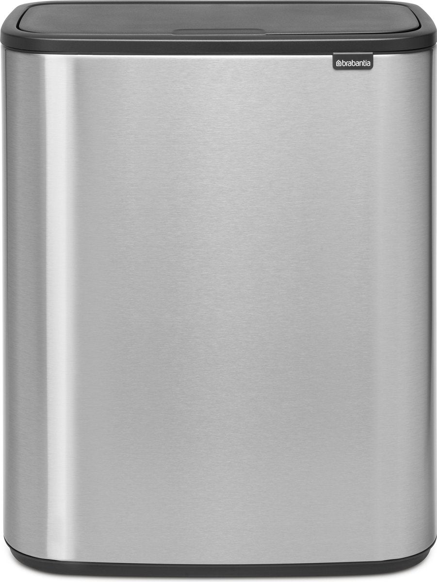 Brabantia bo touch bin prullenbak - 60 liter - 1 vak - matt steel fingerprint proof