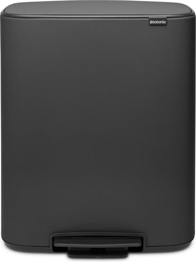 Brabantia bo prullenbak - 60 liter - 1 vak - mineral infinite grey