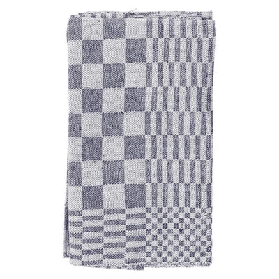 Theedoeken blok 60x65 blauw pak a 6 st.