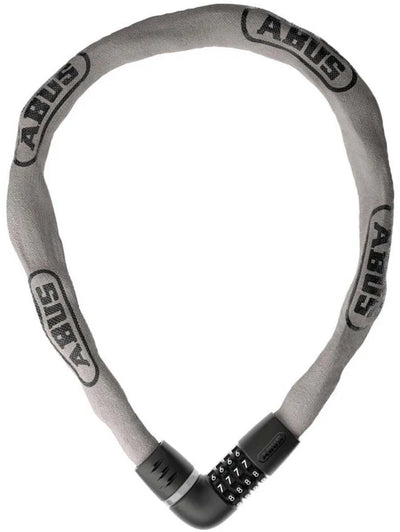 Abus fietsslot kettingslot - tresor 6807c - security level 7 - grijs - 110 cm - geschikt voor elektrische fietsen en stadsfietsen