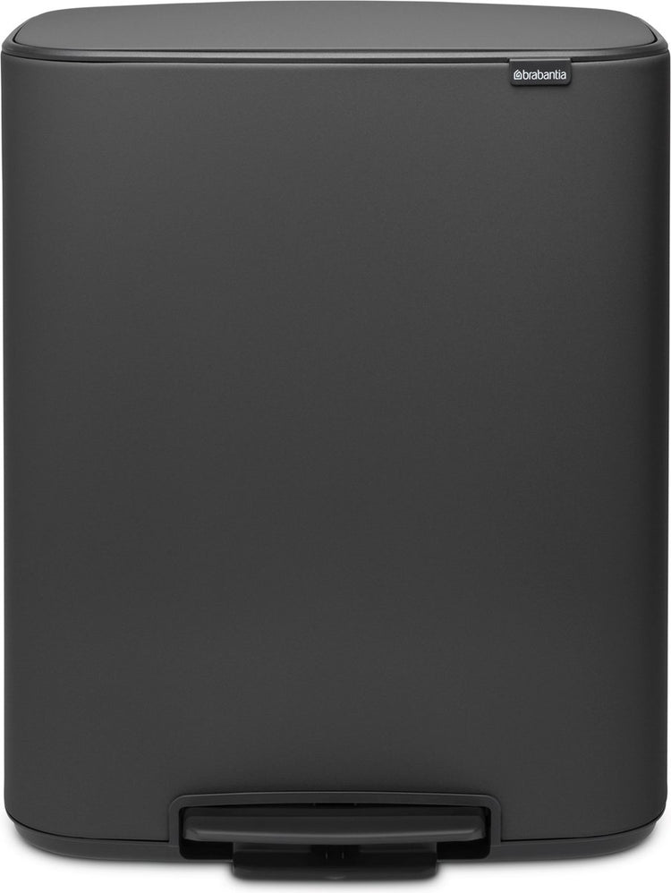 Brabantia bo prullenbak - 2 x 30 liter - afvalscheiding - mineral infinite grey