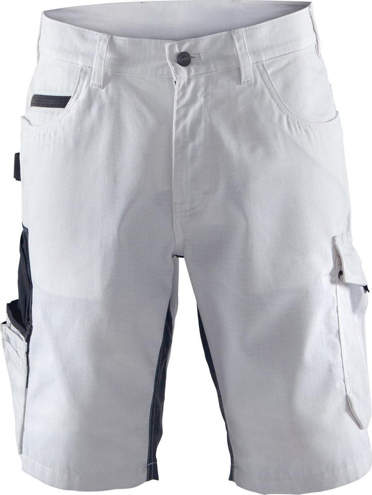 Blåkläder blaklader 1094 schildersshort met stretch white dark grey c54