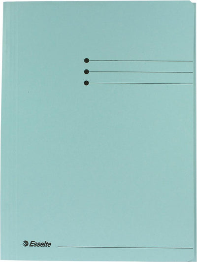 Esselte manilla 3-klepsmap - a4 - 50 stuks - blauw
