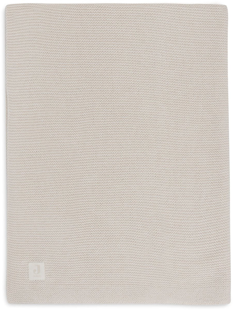 Jollein baby deken wieg - 75x100cm - basic knit - oatmeal