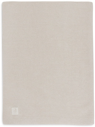 Jollein baby deken ledikant - 100x150cm - basic knit - oatmeal