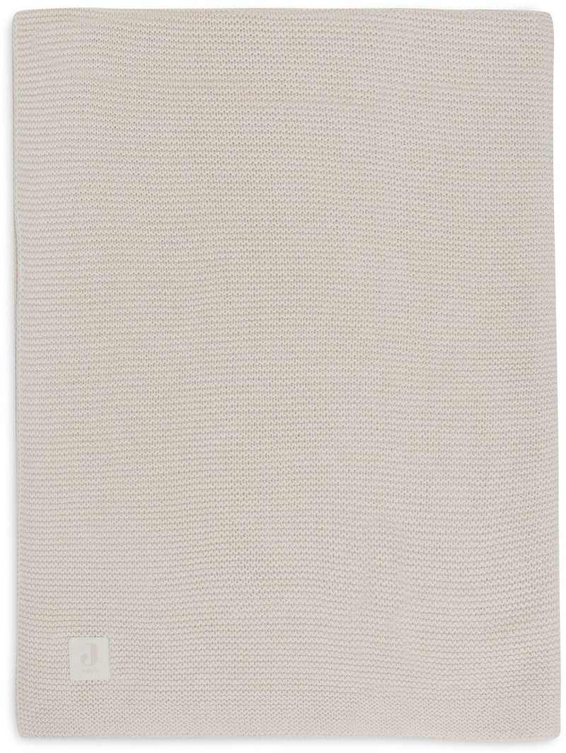 Jollein baby deken wieg - 75x100cm - basic knit - oatmeal