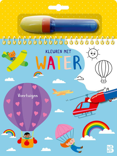 De ballon kleuren met water voertuigen