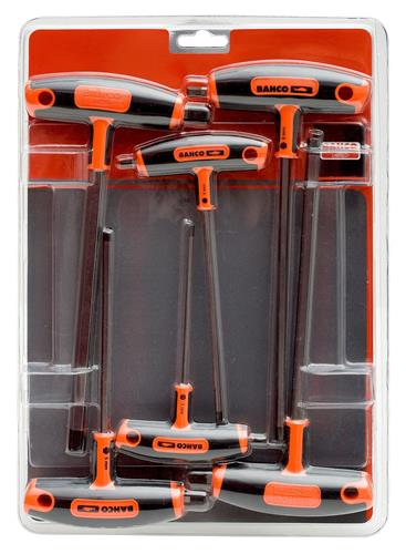 Bahco t-inbussleutelset 3-10mm 6-delig