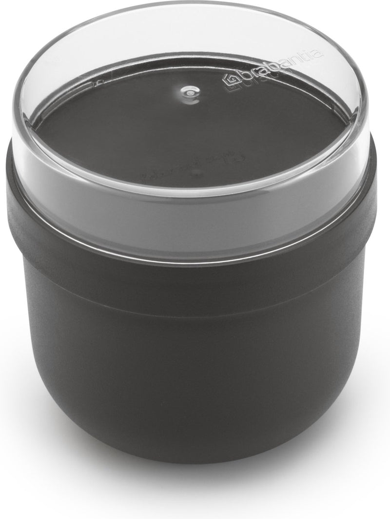 Brabantia make take yoghurt beker to go - 500 ml - kunststof - dark grey