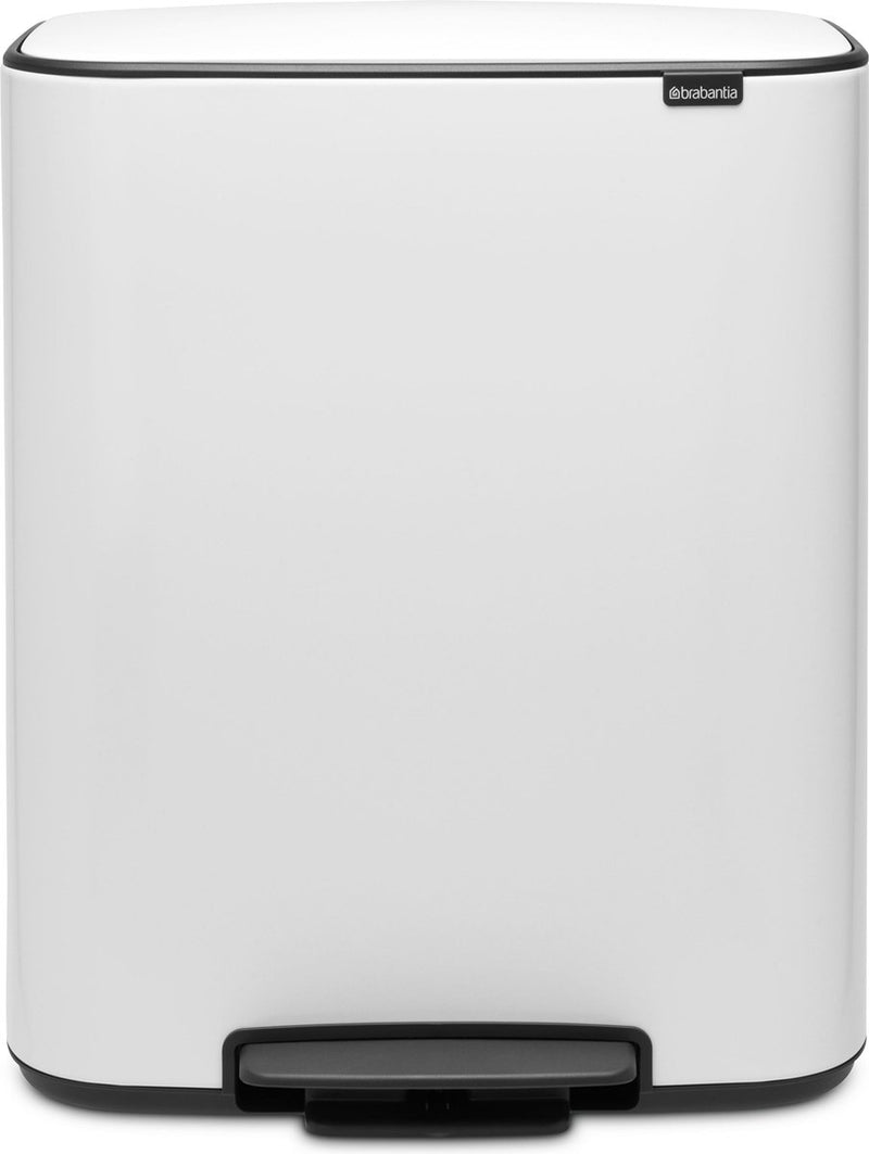 Brabantia bo prullenbak - 60 liter - 1 vak - white