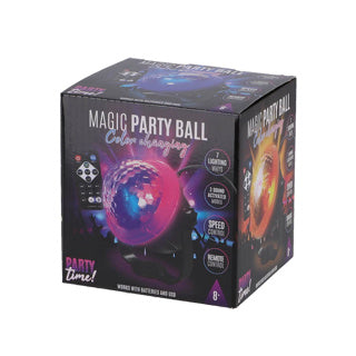 Party time! party time magische party bal met disco effect en afstandsbediening | 2 stuks