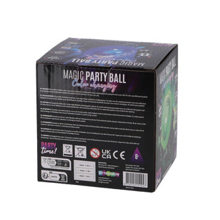 Party time! party time magische party bal met disco effect en afstandsbediening | 2 stuks