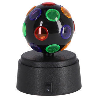 Party time! led mini disco bal zwart