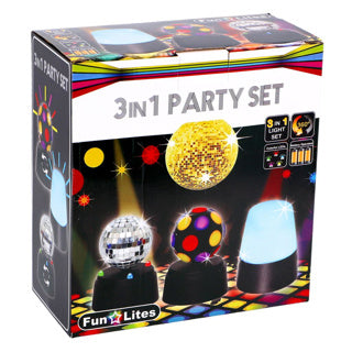 Basic 3in1 disco party set