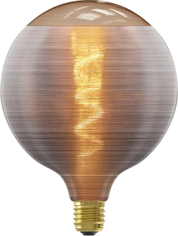 Calex silk series led lamp - g125 - grijs - e27 - 4w - dimbaar