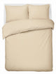 Hush. living hush living - dekbedovertrek 100% katoen - 144tc - soepel en ademend - 200x220+20cm - 2 x 60x70cm kussenslopen - met bevestigingslusjes - zand