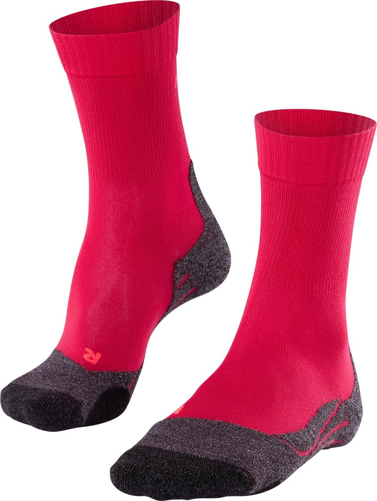 Falke tk2 cool anti-blaar dik lyocell functioneel materiaal wandelsokken dames rood - maat 37-38