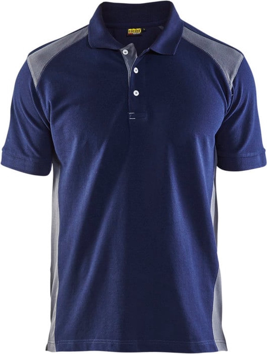Blåkläder blaklader poloshirt piqué 3324-1050 - zwart donkergrijs - l