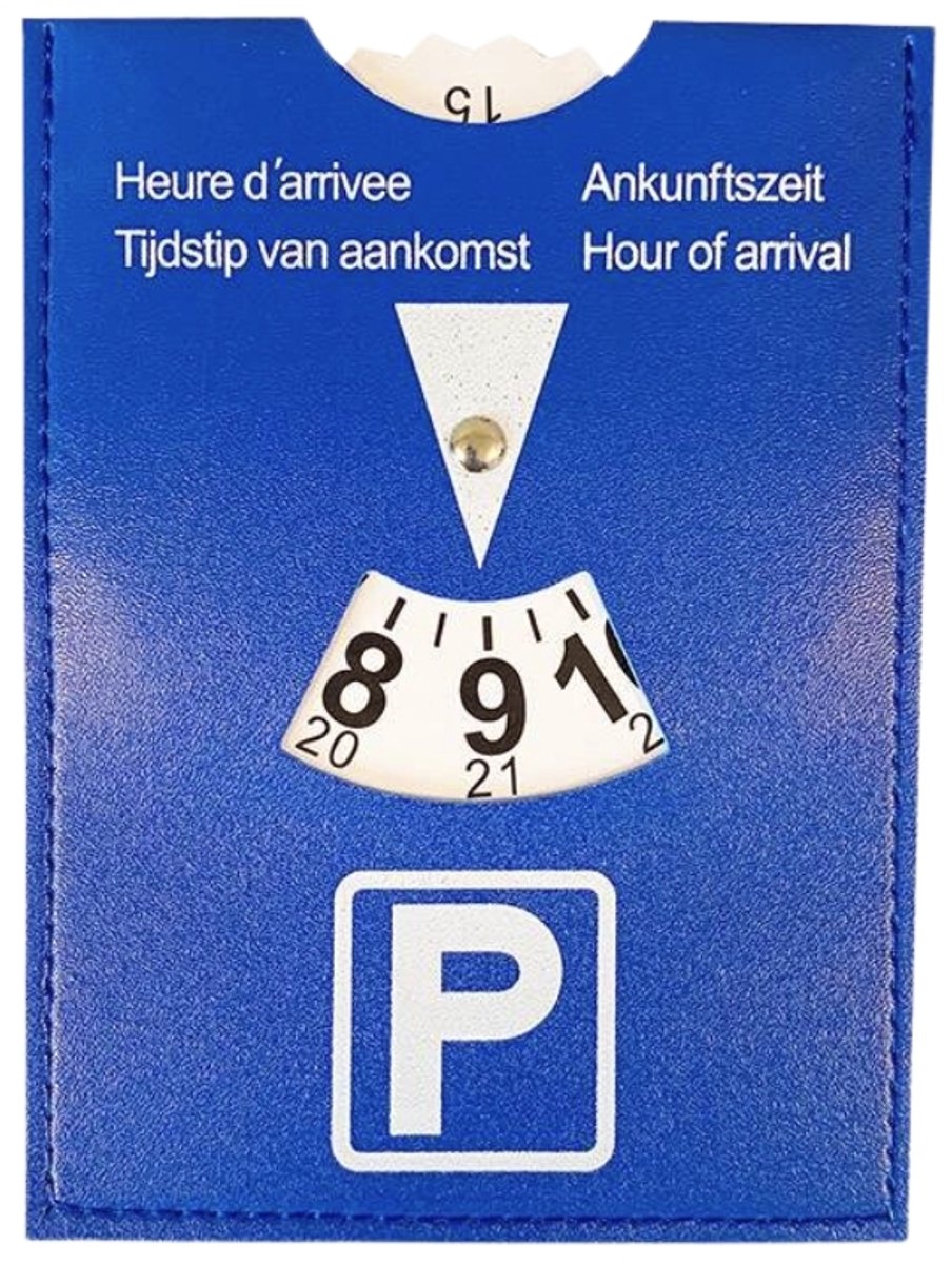 No brand parkeerschijf blauw 15 cm | 24 stuks