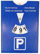 No brand parkeerschijf blauw 15 cm | 24 stuks