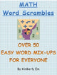 Math word scrambles - over 50 easy word jumbles for everyone