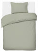 Hush. living hush living - dekbedovertrek percale 100% katoen - 200tc - extra fris en koel - sterk en slijtvast - 140x220+20cm - 60x70cm kussensloop - met bevestigingslusjes - lichtgroen