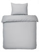 Hush. living hush living - dekbedovertrek percale 100% katoen - 200tc - extra fris en koel - sterk en slijtvast - 140x220+20cm - 60x70cm kussensloop - met bevestigingslusjes - lichtgrijs