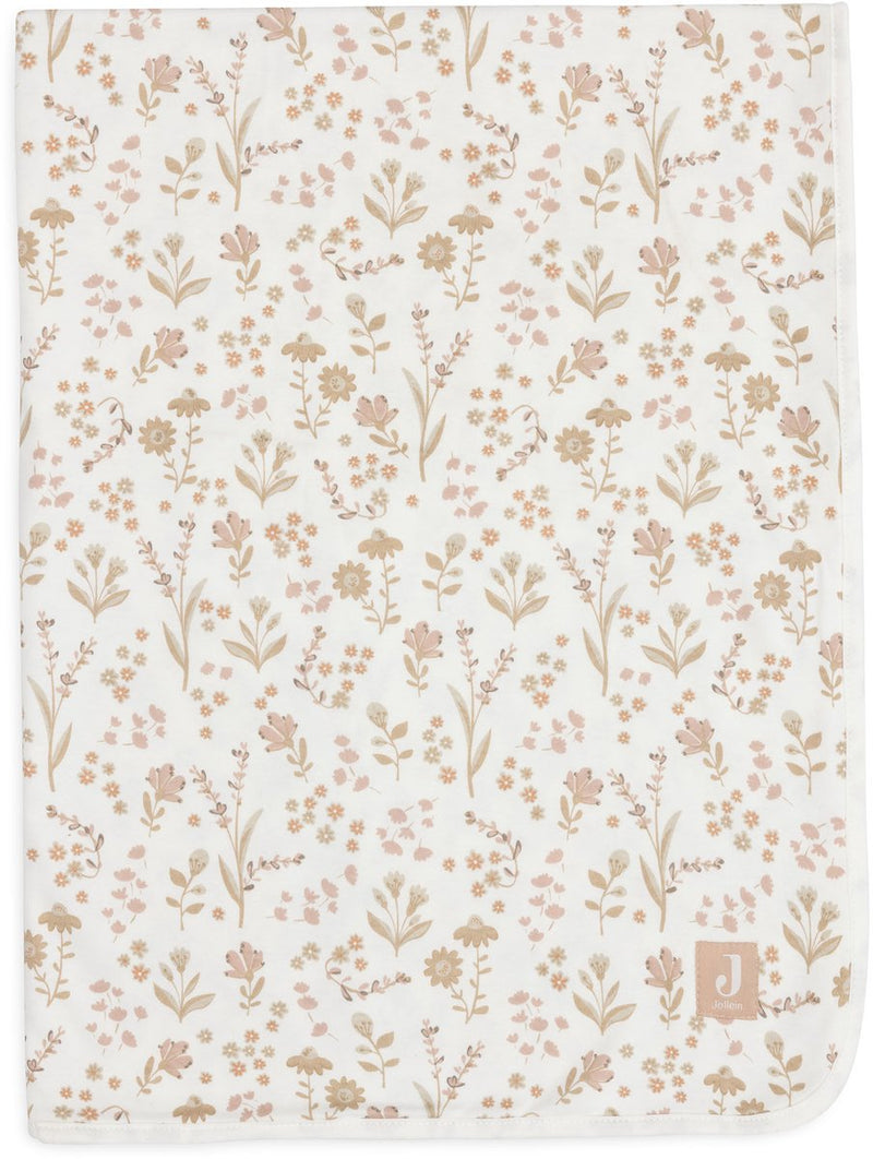Jollein deken wieg jersey 75x100cm - wiegdekentje baby - bloomy