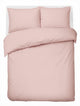 Hush. living hush living - dekbedovertrek percale 100% katoen - 200tc - extra fris en koel - sterk en slijtvast - 240x220+20cm - 2 x 60x70cm kussenslopen - met bevestigingslusjes - oudroze
