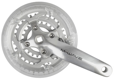 M-wave crankset 22 32 42t 170mm 7-8 speed met kettingrand zilver