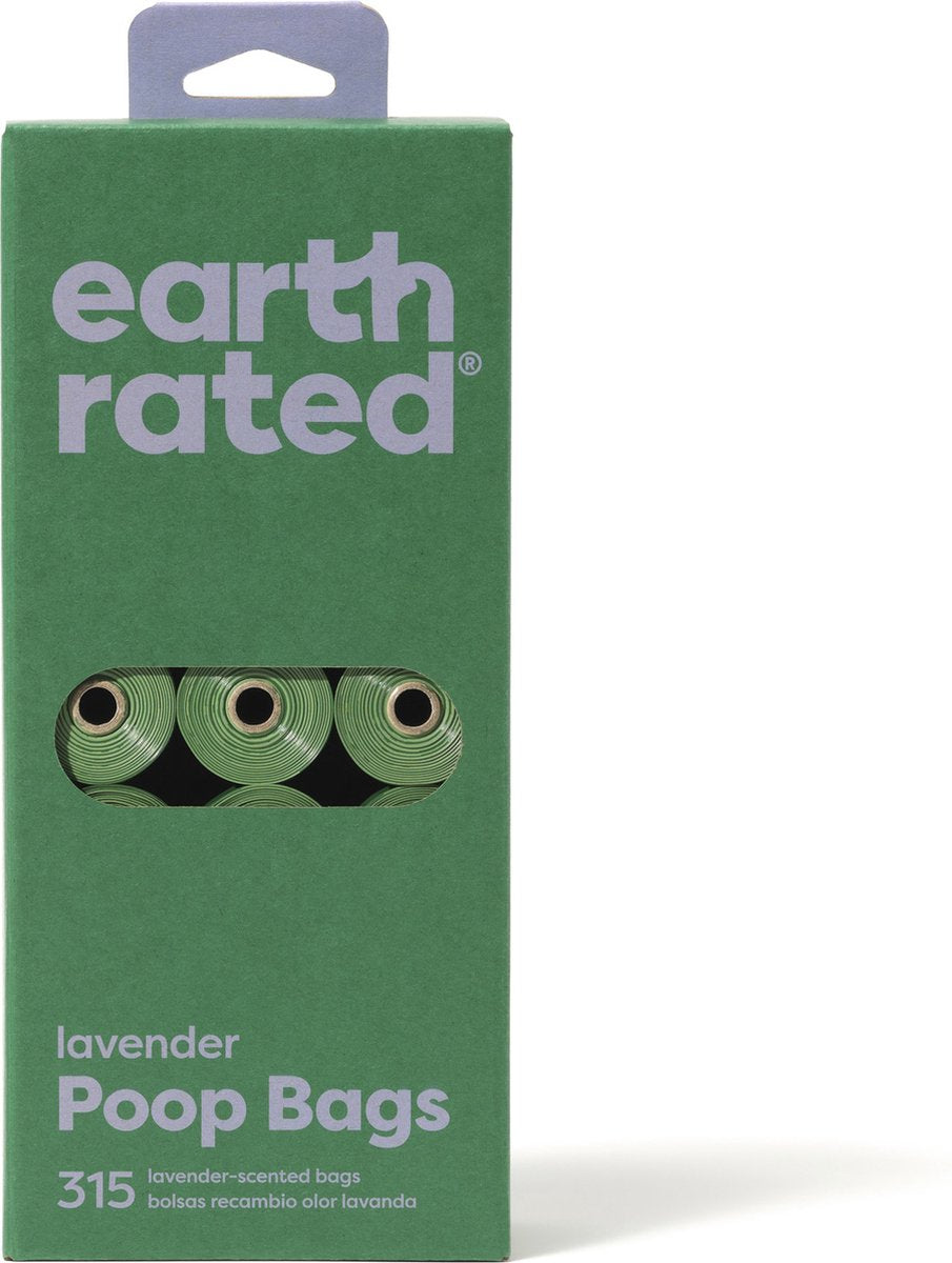 Earth rated poepzakjes lavendel gerecycled