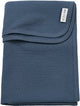 Meyco baby jacquard wiegdeken - indigo - 75x100cm - 0.5 tog