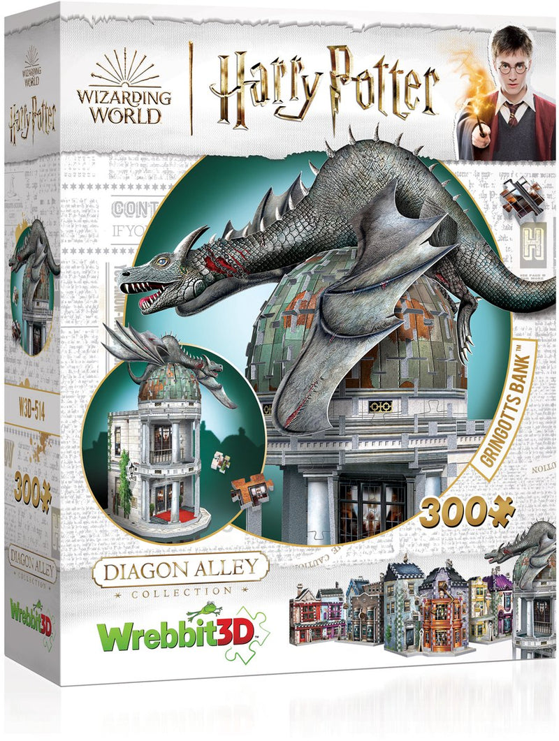 Wrebbit gringotts bank - harry potter - 3d puzzel - 300 stukjes