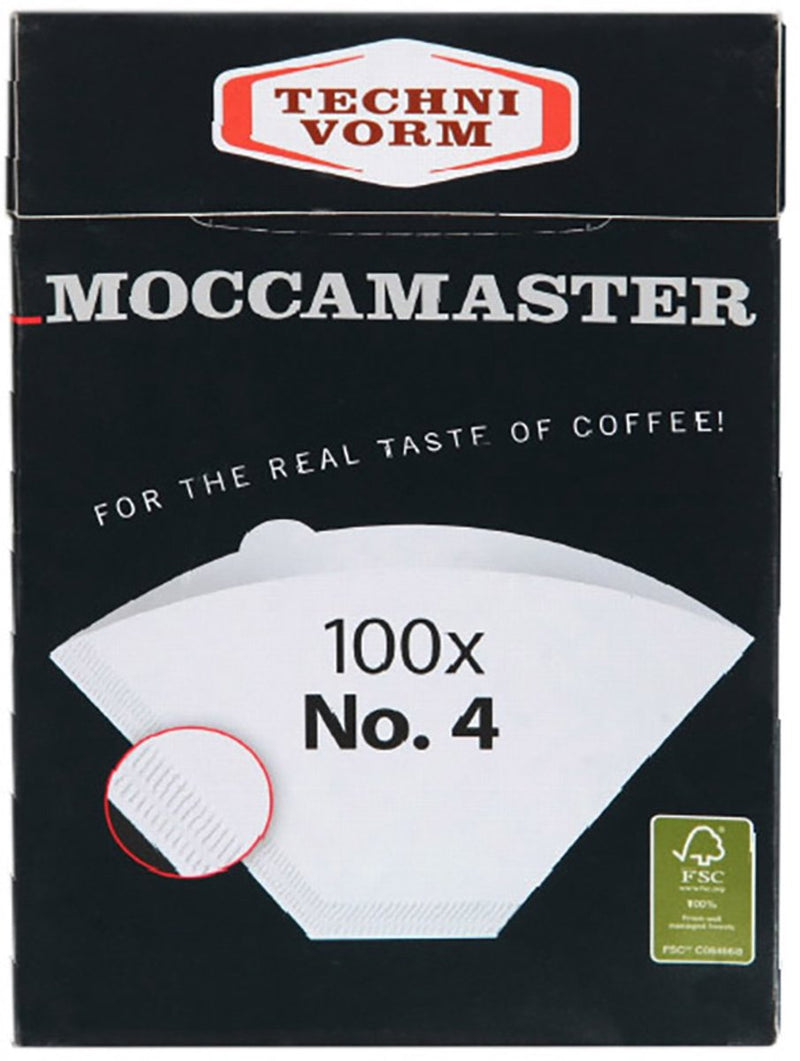 Moccamaster filterpapier nr.4 - kbg select en kbgt - 100 stuks
