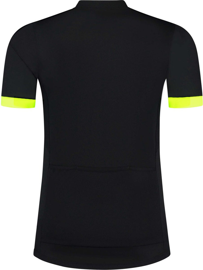 Rogelli core fietsshirt heren - korte mouwen - zwart fluorgeel - l