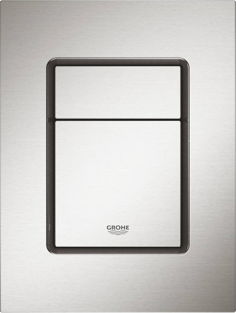 Grohe skate s cosmopolitan bedieningspaneel toilet - dual flush - supersteel (rvs)