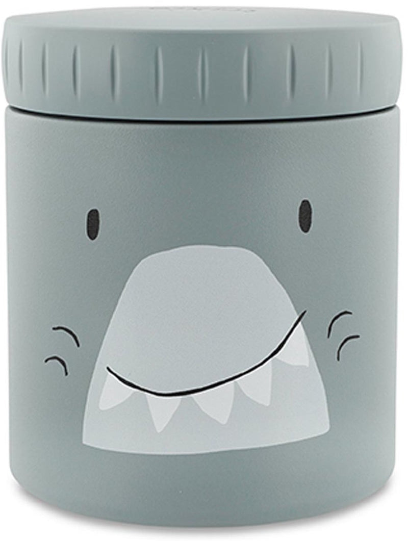 Trixie geïsoleerde voedselcontainer - mr. shark - 350ml - thermo lunchpot voor kinderen - rvs - vanaf 4 maanden - lekvrij lichtgewicht