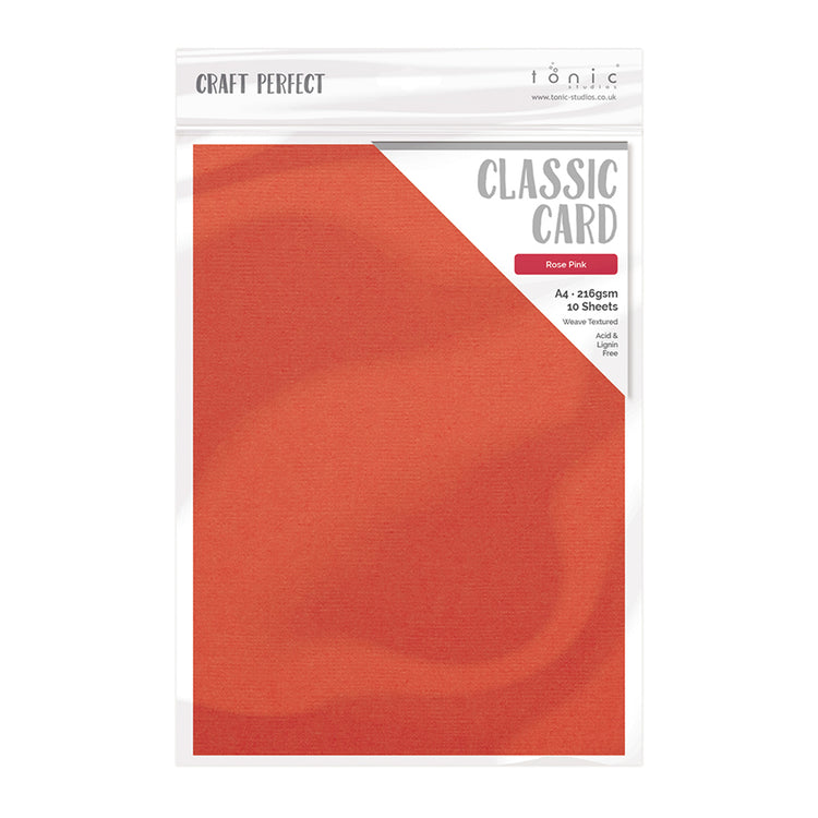 Craft perfect by tonic studios craft perfect • klassieke kaart a4 10pcs rose pink