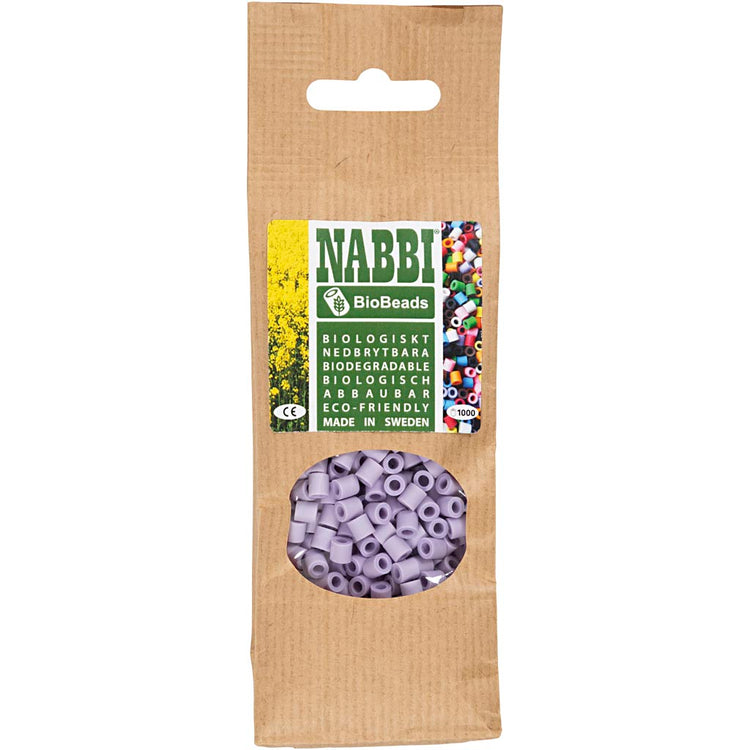 Creativ company nabbi biobeads 5x5mm paars - 1000st.