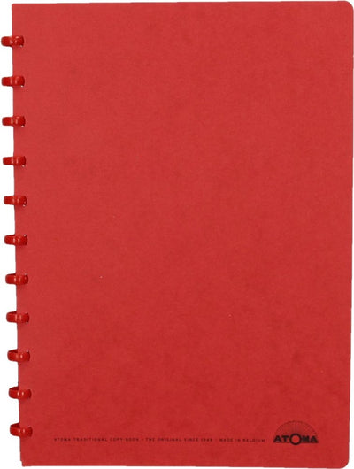 Atoma schrift | ft a4 | 144 bladzijden | geruit 5 mm | rood