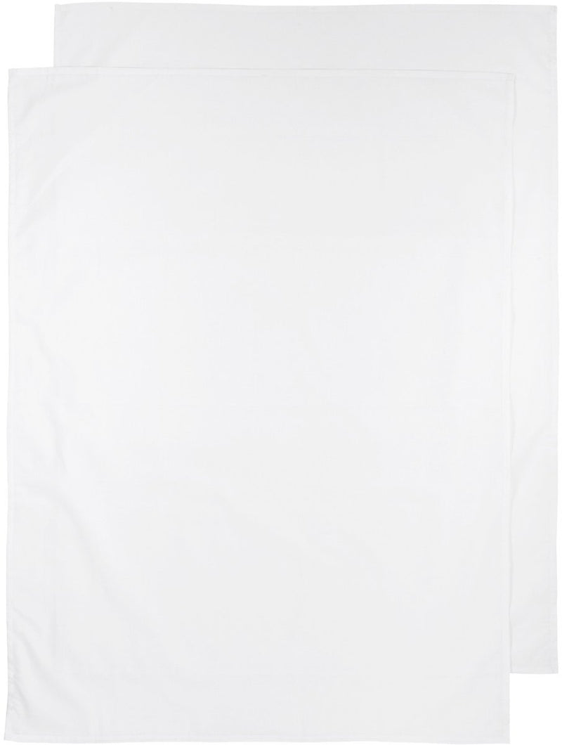 Meyco baby uni wieglaken - 2-pack - white - 75x100cm - 0.3 tog