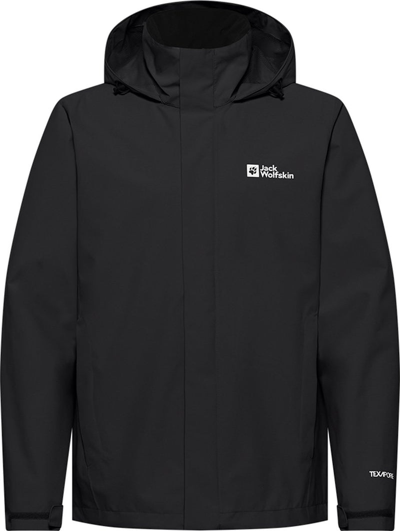 Jack wolfskin trailtime 2l jkt m heren outdoorjas - black s