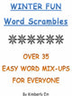 Winter fun word scrambles - over 35 word puzzles for all ages