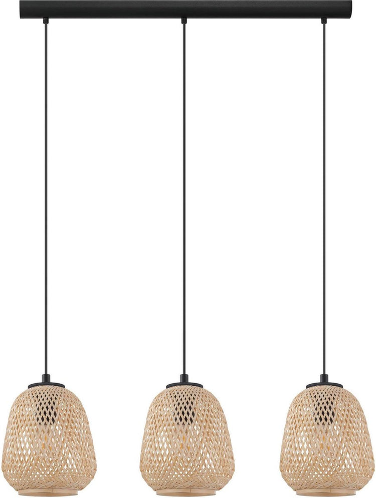 Eglo dembleby - hanglamp - e27 - 90 cm - zwart