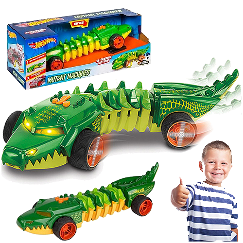 hotwheels mutant machine met licht en geluid groen